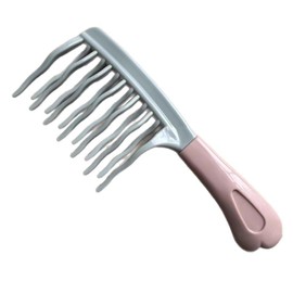 Wide Tooth Comb | Curling Comb | Professional Combs | Double-Row Wavy Combs with Wide Teeth - Anti-Pulling Effect for Curly, Wavy and Long Hair, Hairdressing Styling Tool