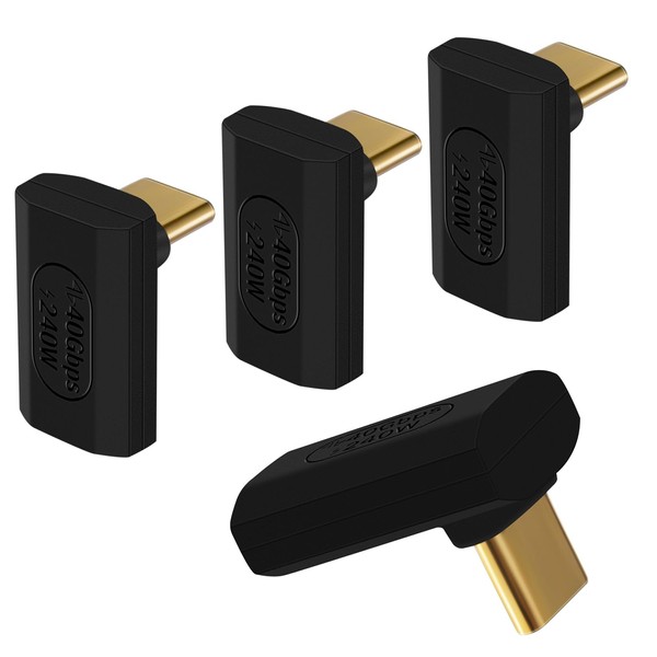 YoungSelly 4 Pack USB C Adapter Connector, Supports Thunderbolt 4/3,