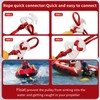 DockMoor Water Ski Rope 75 ft 4 Sections with Boat