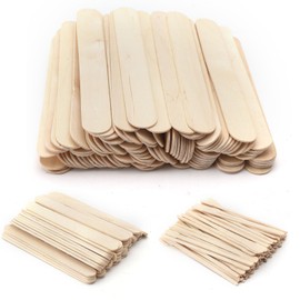 HENGBIRD Pack of 300 Wooden Spatulas Waxing Wooden Sticks Mouth Spatulas Wooden Ice Sticks Wooden Sticks for Crafts Wooden Mouth Spatulas for Hair Removal, Treatments or Woodwork