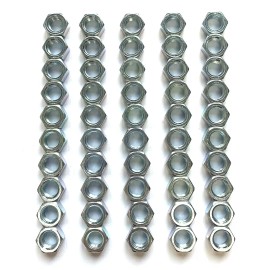 Unbranded 3/8-24 FINISHED HEX NUT GRADE 2 ZINC PLATED - 50 PIECE PACK- NEW