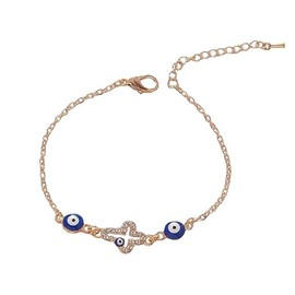 XFSRG Armband Damen mit Blauen Augen Anhänger Hochwertiges Schmuck für Frauen Perfekt für Alltag und besondere Anlässe