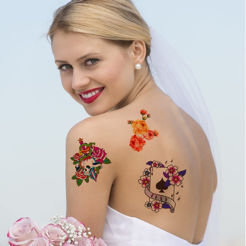 MECOLOUR Printable Temporary Tattoo Paper for LASER Printer,8.5"X11" 5 Sheets,