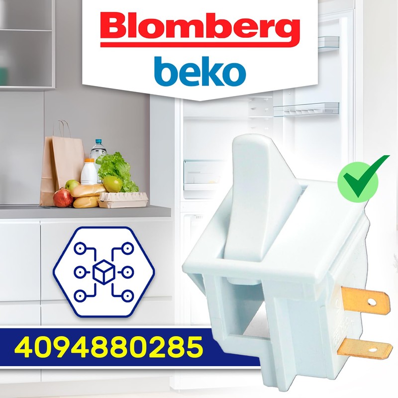Light Switch for Fridge with Original Code 4094880285 for Beko