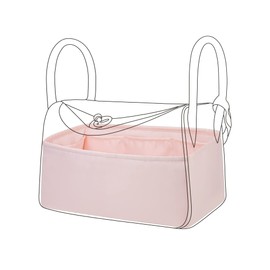 DGAZ Silk Bag Organiser for Lindy 19/26/30/34, Luxury Handbag Organiser Accessories, Lightweight Handbag Organiser with Inner Pocket (Pink, LD30)