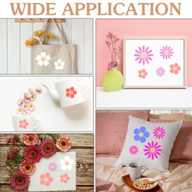 HJZHII 22 Pcs Flower Stencils, Quilting Templates Daisy Stencils Painting Large Flower Stencil Plastic Floral Stencil Reusable Paint Template on Wall Spray Paint Template for Craft Canvas DIY Decor