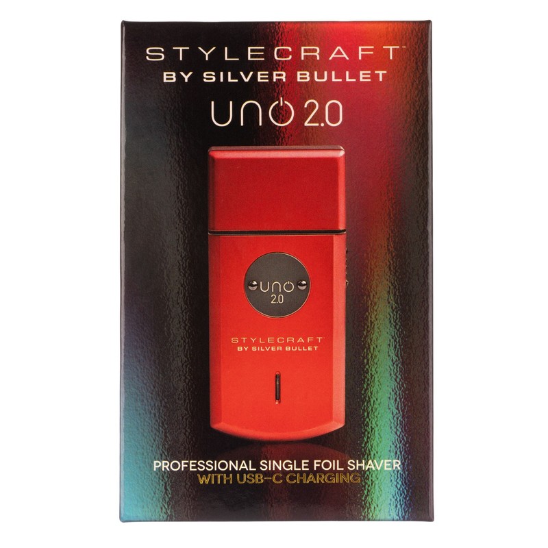 StyleCraft by Silver Bullet Uno 2.0 Single Foil Shaver Red