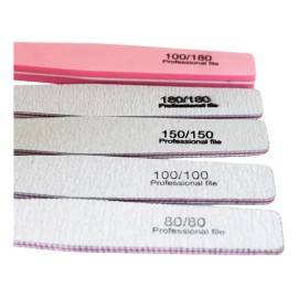 Kit 5 Limas Profesionales 80 100 150 180 Uñas Acrilicas                                                                                               