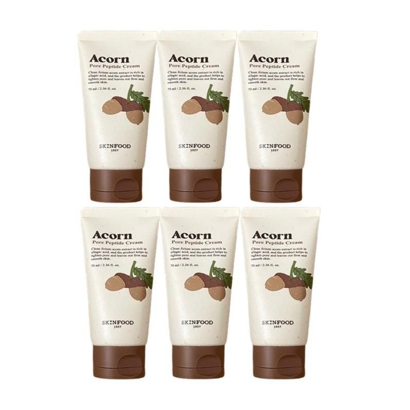 skin food [뷰티나라] 스킨푸드 에이콘 포어 펩타이드 크림 70ml 6개