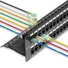 Sokqovt Patch Panel 48 Port Cat6 with Coupler Keystone, Cat6