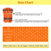 TCCFCCT Reflective Vest 9 Pockets High Visibility Safety Vest for