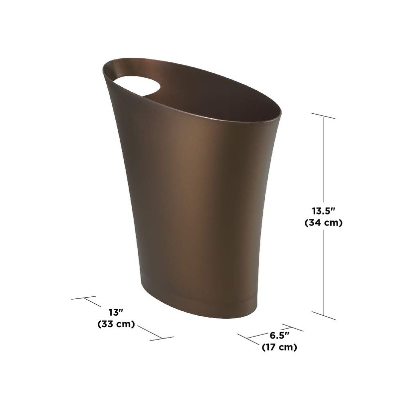 Umbra Skinny Trash Can, Sleek & Stylish Small Garbage Can