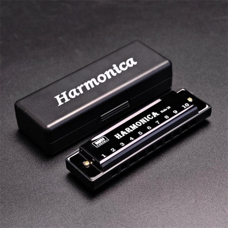 10 Holes Harmonica, 1 Count Alloy C Key Harmonica, Musical