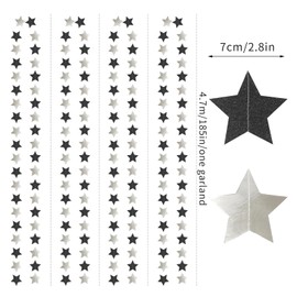 Purple Silver Party-Decorations Heart Garland - 52FT Wedding Hanging Streamer Banner,Birthday Baby Bachelorette Engagement Mothers Valentines Day Bridal Shower Backdrop Decor Hugtmr