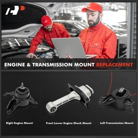 A-Premium 3PCS Engine Motor Mount and Engine Shock Mount and Transmission Mount Set Compatible with Hyundai Azera 2013-2014 & Kia Cadenza 2014-2016, Automatic Transmission