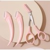 Jaykin Premium Half-Moon Eyebrow Grooming All-in-One Razor Set Premium Half-Moon Eyebrow Razor Set (8 Razors + 2 Scissors) 3ea