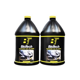 BioTech Carnauba Wax & Polish, Carnauba Wax, Cream Wax, Polish Wax, Cleaning Wax, Long Term Protection, Thick Wax 128 oz (2)