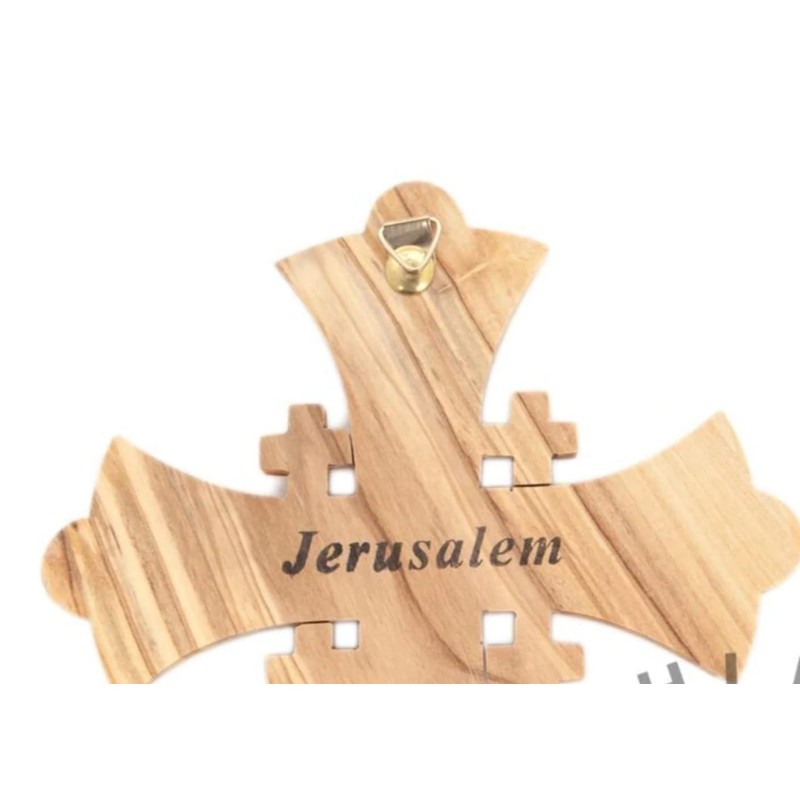 Bethlehem Handicrafts Wooden Jerusalem Cross