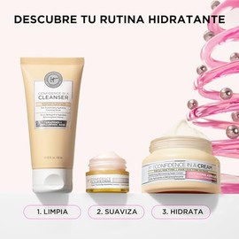 IT Cosmetics Set de Regalo Holiday 25 Confidence, Tu Rutina de 3 pasos de Cuidado Facial Anti Signos de la Edad e Hidratación, Confidence in a Cleanse