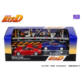 MODELER'S MD64204 1/64 Initial D Set, Vol. 4, Ryuji Ikeda, Fairlady Z (Z33) & Hiroya Okuyama, Sylvia (S15), Finished Product