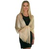 ShineGlitz Shawls and Wraps for Evening Dresses, Metallic Sparkle Womens