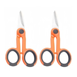TXWTXPJ-2Pack Fiber Optic Cable Cutter Scissors - Stainless Steel Precision Shears with Kevlar Blades for Data Centers & Network Installations