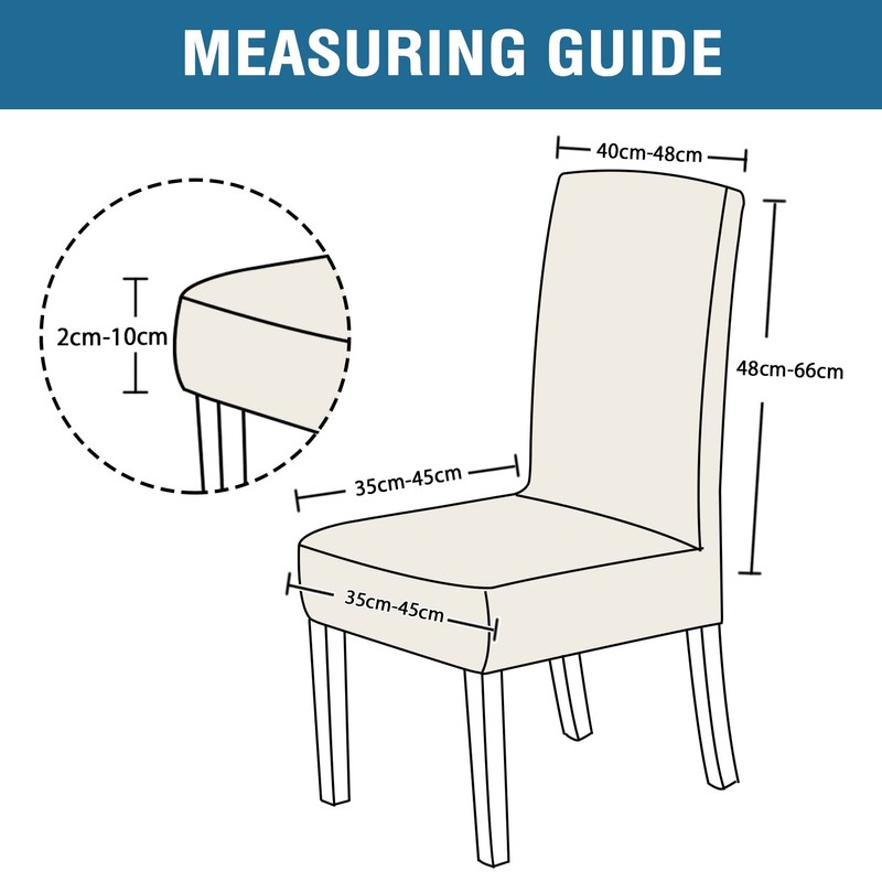 Smarcute 2 Pack Stretch Dining Room Chair Slipcovers Sets, Stretch
