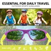 dellyy Children's Cycling Glasses Sports Glasses (Purple Yellow)