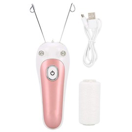 Threading Epilator, 5W Electric Hair Remover Physical Threader Hair Remover, Epilator Hair Removal for Women Face, Arm, Leg (#1- Pink)