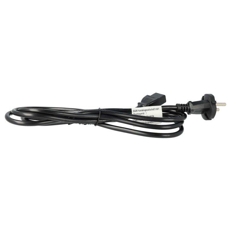 vhbw Power Cable Protective Contact Plug Compatible with Roland MC-500MKII,