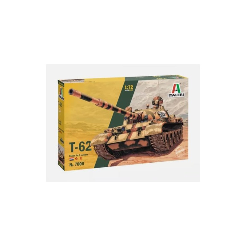 Italeri 7006 T-62, Scala 1:72, Plastic Model Kit, Modello in