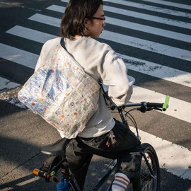 FAIRWEATHER Packable Sacoche, Packable Shoulder Bag, High Durability, Lightweight, Foldable, Bicycle Use, Compact, Shopping Bag