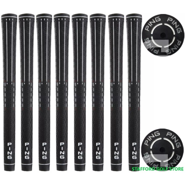 Ping 360 ID8 Golf Grips Black/White Standard Size .600" Round