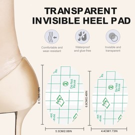 REQAG Pack of 40 Ultra Thin Transparent Ear Covers for Showering, Wear Protection, Shoe Stickers, Heel Bubble Protection, Disposable Ear Protection, Waterproof for Swimming, Bathing and Others