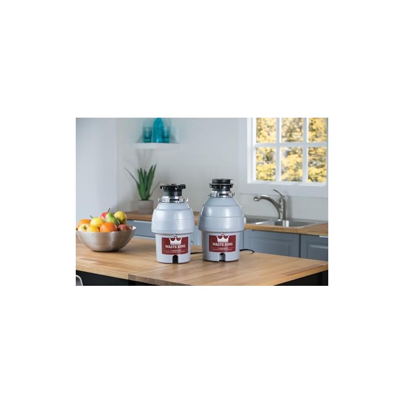 Waste King Garbage Disposal for Kitchen Sink with Power Cord,