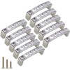 ESreake 10 Pack U Shape Diamond Crystal Glass Rhinestone Cabinet