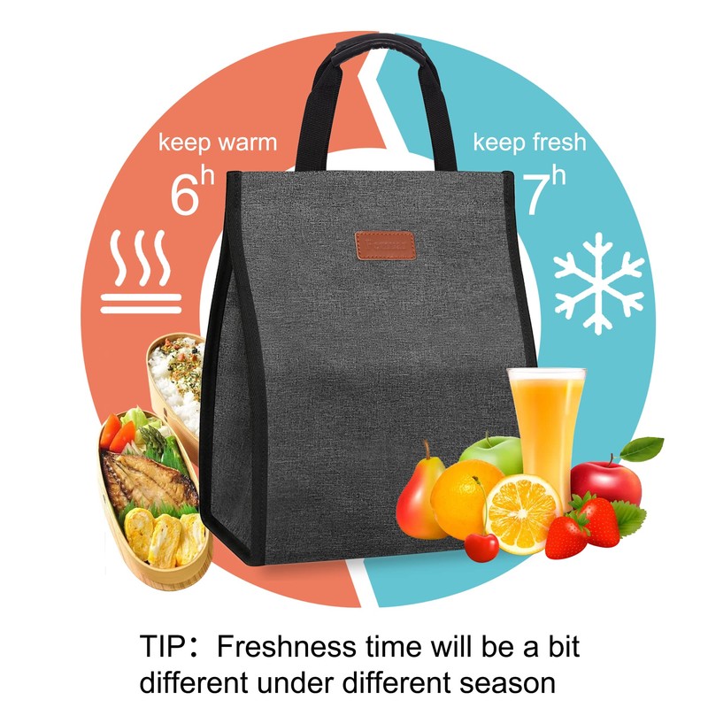 Lunch Bags for Women Insulated Reusable Lunch Tote with Internal