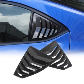 Daeiclru Rear Side Window Louvers Compatible with Subaru WRX 2022 2023 2024, Rear Side Window Louver Decorate Cover, Air Vent Scoop Shades Cover Accessories (Carbon Fiber Pattern)