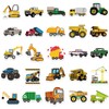 Deen Excavator Stickers, Set of 50, Children's Stickers, Car Construction