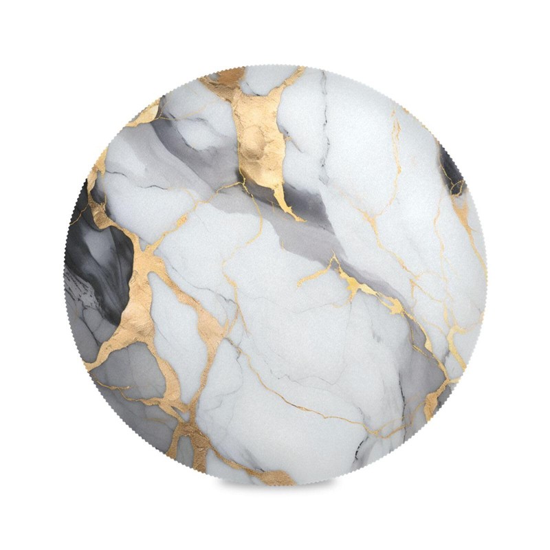 Marble Placemats Marble White Gold Round Placemats Set of 6