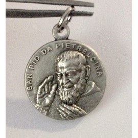 SAINT PIO FROM PIETRELCINA (PADRE PIO) MEDAL - Made in HIGH RELIEF -100% MADE IN ITALY