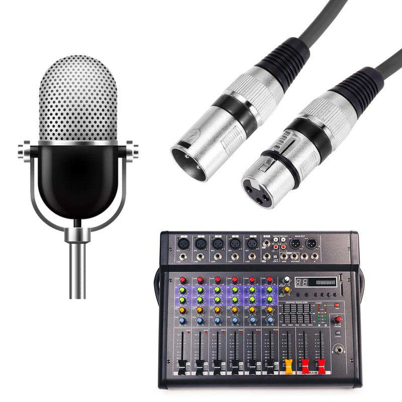 QUARKZMAN XLR Male to XLR Female Cable, 10ft XLR to