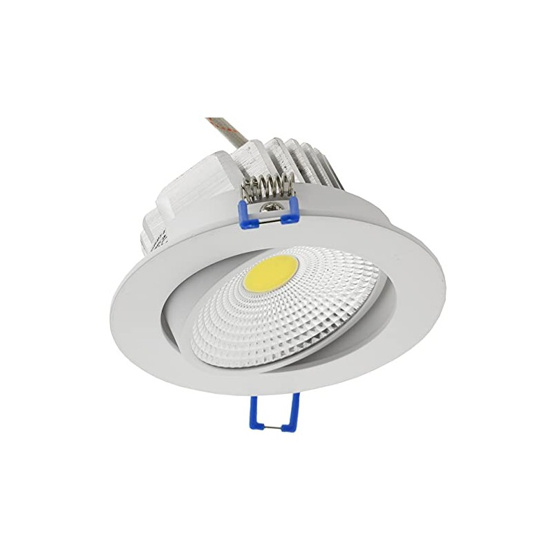 COB LED Recessed Luminaire "- 7" White 7W 450lm Warm