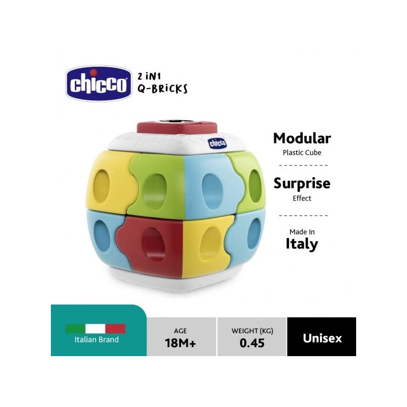 Chicco 00010061000000 10061000000 2 in 1 Q-Block Sorting Game