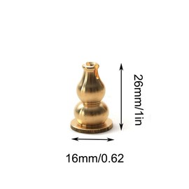PZRT 2pcs Incense Burner Gourd Shaped Brass Incense Holder Coil Incense Holder Incense Stick Holder for Home Office Teahouse