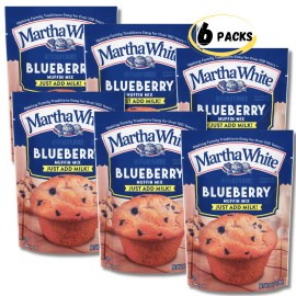 Martha White Blueberry Muffin Mix 7 oz - PACK OF 6