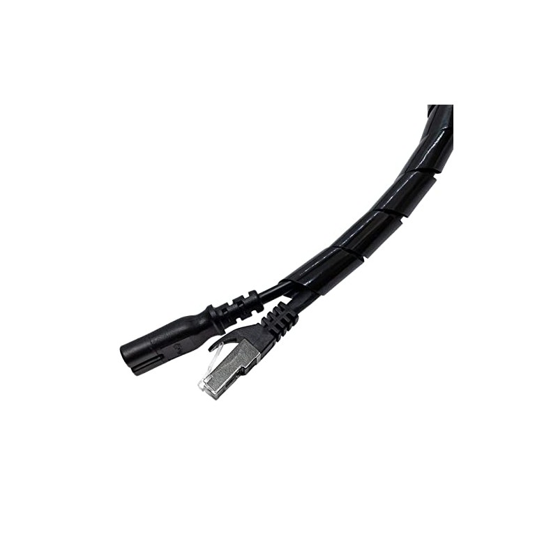 Lumonic Spiral Cable Tube Black 10 m I 12 mm