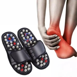 longny 지압슬리퍼 지압 사무실 슬리퍼 다이어트 [화이트 그레인] Longny Acupressure Slippers Office Slippers Diet [White Grain]