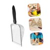 FRCOLOR Stainless Steel Beach Scoop Shovel with Mesh Sifter Ergonomic