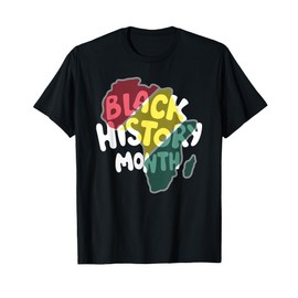 African American Black History Month Africa Flag Design T-Shirt
